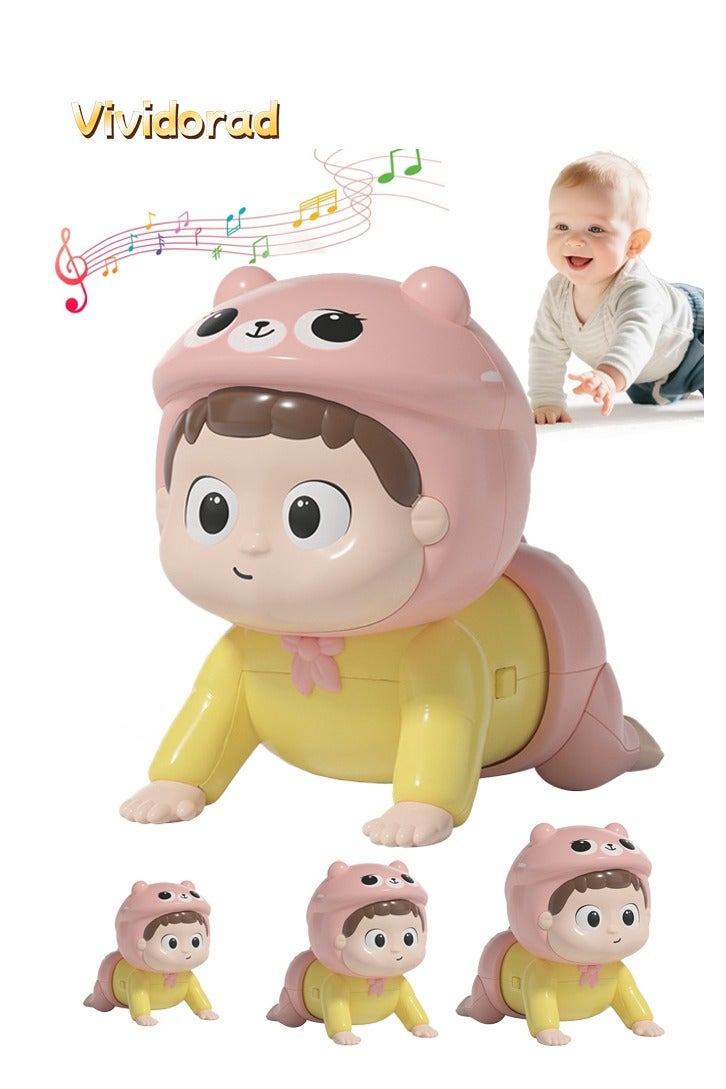 Baby Crawling Toys, Electric Crawling Toy,Infant Tummy Time Toys with Music,Educational Toy for Baby's Crawling and Head Lifting,Musical Crawling Toy for Infants 18+ Months,,Early Education Light Up Music Walking Toys,Ideal Gift for Kids - Image 1