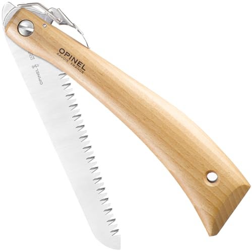 Opinel Folding Saw - Gardening and Camping Folding Carbon Steel Saw with Beechwood Handle - Image 1