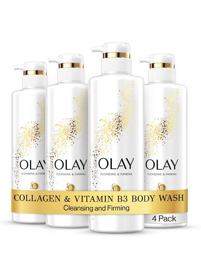 Olay Lay Cleansing & Firming Body Wash With Vitamin B3 And Collagen 20 Fl Oz (Pack Of 4) - Image 1