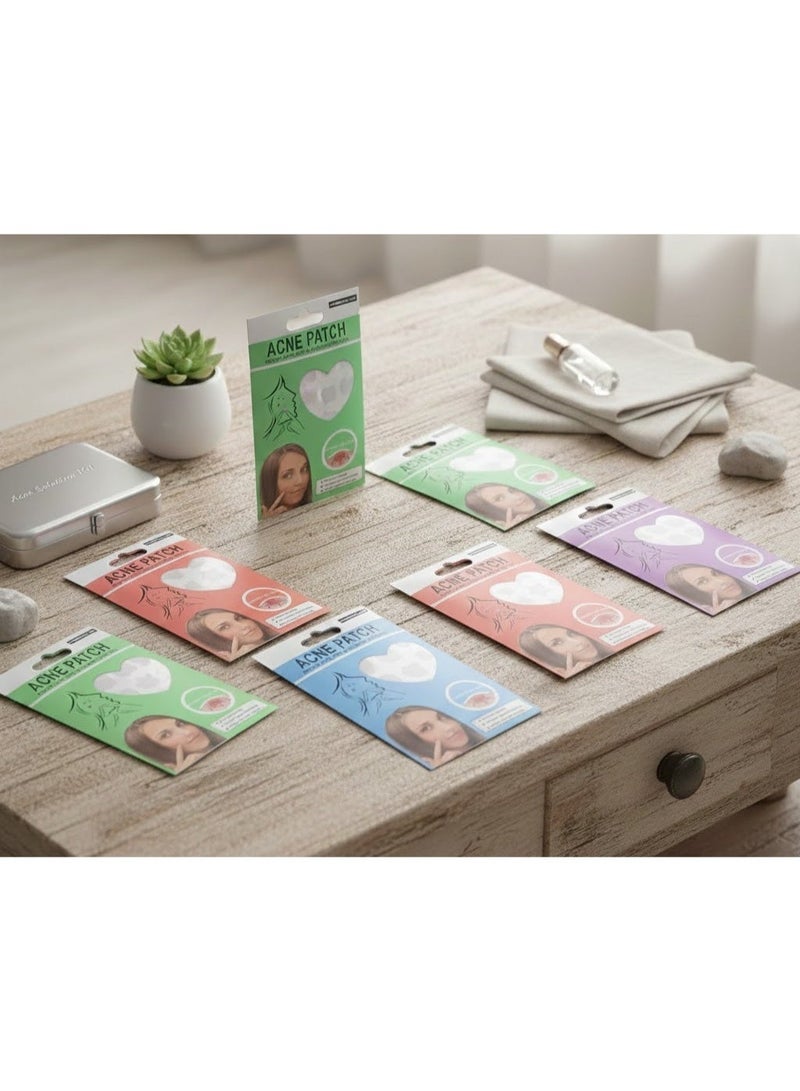 Multi-shaped, transparent, gentle acne patches for the face. Hydrocolloid overnight acne-absorbing patches | Lightweight, waterproof treatment patches for all skin types (24 to 36 patches per pack) - Image 1