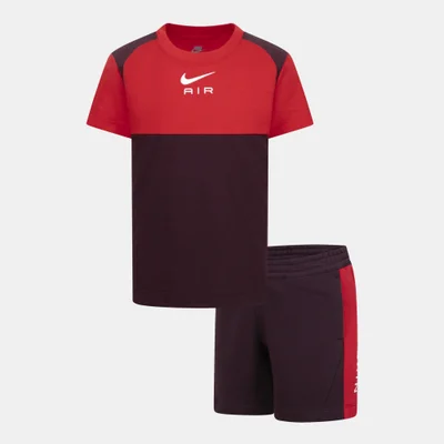 Nike Kids' Air Fleece T-Shirt and Shorts Set