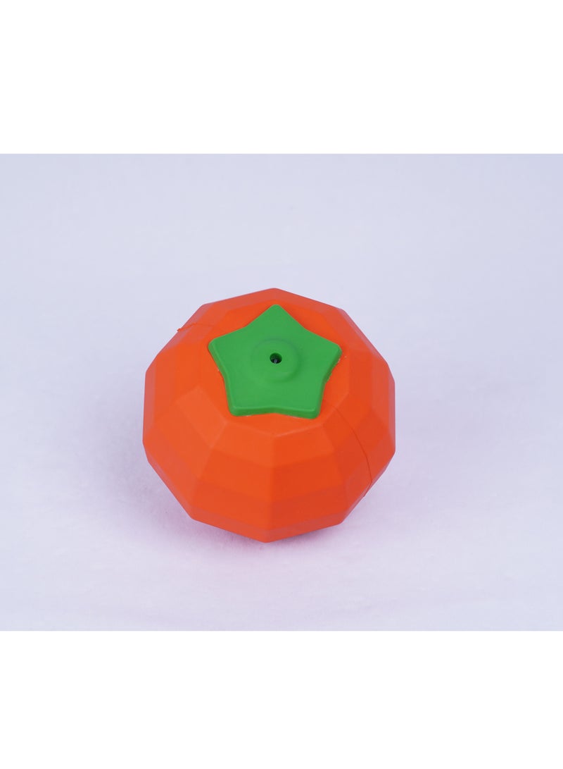 GULFLINK Non Toxic Natural Rubber Squeaky Toy For Dogs Orange - Image 2