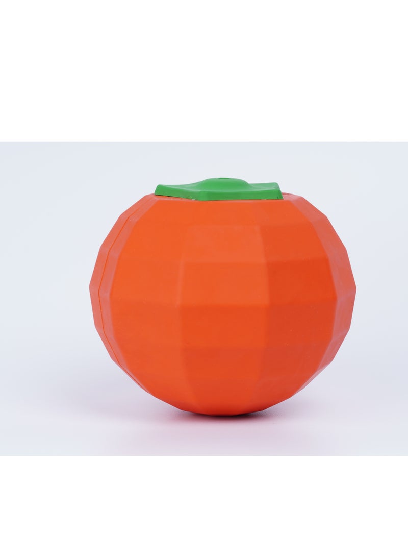 GULFLINK Non Toxic Natural Rubber Squeaky Toy For Dogs Orange - Image 1