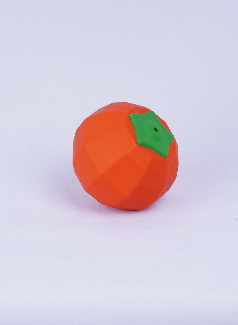 GULFLINK Non Toxic Natural Rubber Squeaky Toy For Dogs Orange - Image 4