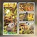 SUDOPOR DIY Book Nook KitDIY Dollhouse Booknook Bookshelf Insert Decor3D Wooden Puzzles with LED Dust CoverBook Nook Miniature KitBirthday Halloween Home Decor for Teens AdultInsects Story - Image 4