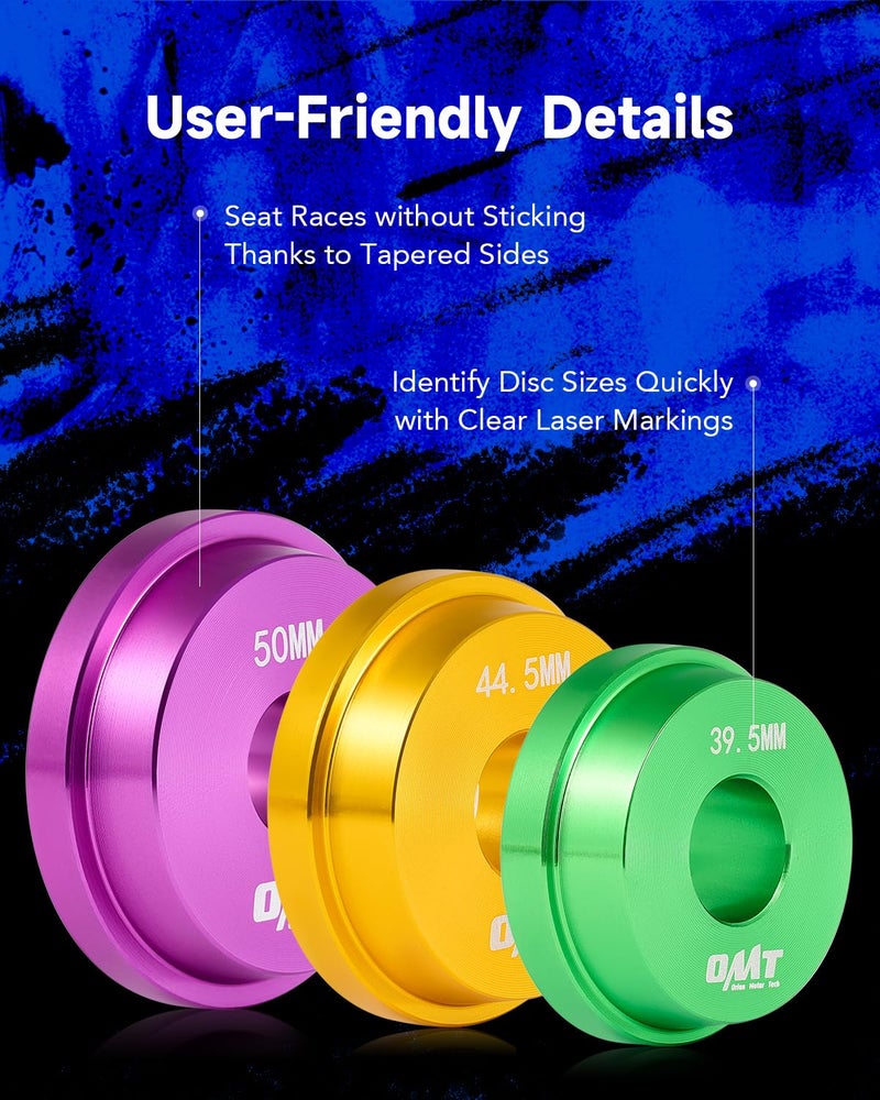 Orion Motor Tech Bearing Press Kit, 10pc Bearing Race and Seal Driver Set with Seal Driver and 9 Bearing Adapters, Seal Installer Bearing Driver Kit for Bearing Installation - Image 5