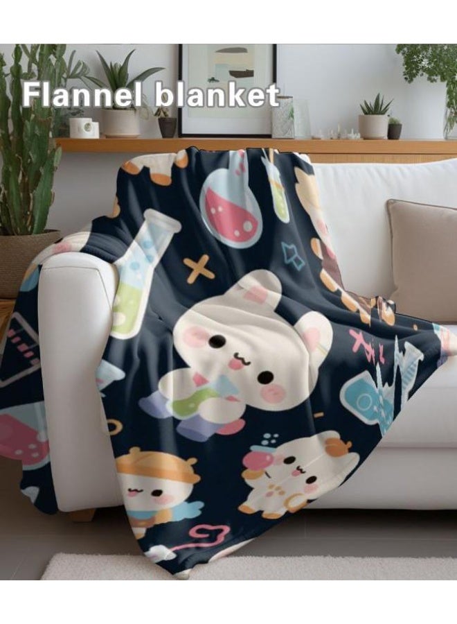 عام بطانية رقيقة من الفانيلا الكرتونية للأطفال والرضع (دافئة ومريحة، ومناسبة للنوم والألعاب) 70 سم * 100 سم - Image 4