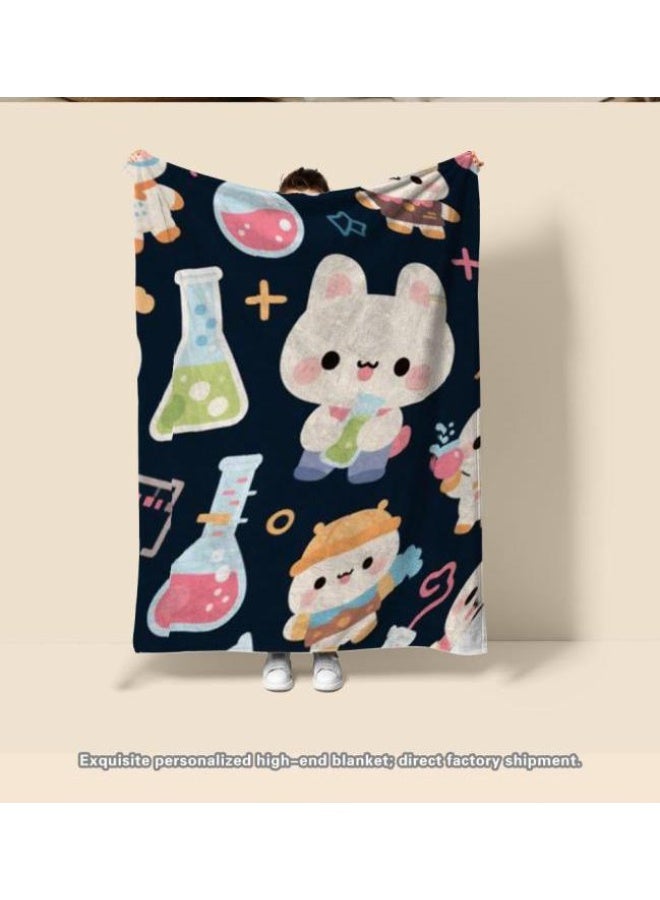 عام بطانية رقيقة من الفانيلا الكرتونية للأطفال والرضع (دافئة ومريحة، ومناسبة للنوم والألعاب) 70 سم * 100 سم - Image 3