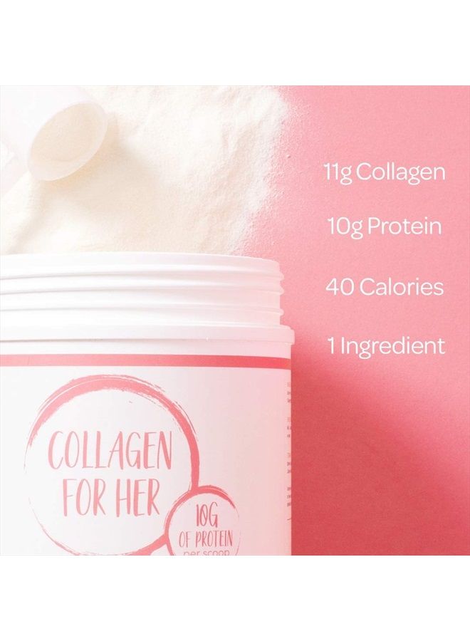 Collagen For Her : Unflavored Collagen Peptides Powder - Hydrolyzed Collagen Protein Supplement for Women | Vital for Hair, Skin, Nails, Gut Support, Paleo, Keto (41 Servings) - Image 3