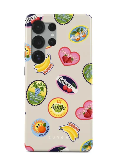 BURGA Samsung Galaxy S25 Ultra Mobile Phone Case Hybrid 2 Layer Hard Shell Silicone Protective Case, Scratch Resistant Shockproof Cover,Flavour