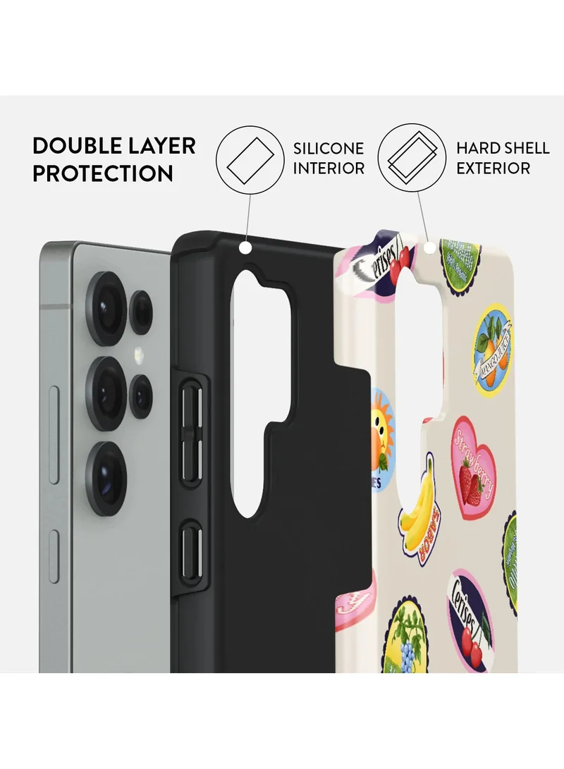 BURGA Samsung Galaxy S25 Ultra Mobile Phone Case Hybrid 2 Layer Hard Shell Silicone Protective Case, Scratch Resistant Shockproof Cover,Flavour