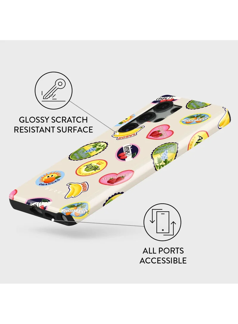 BURGA Samsung Galaxy S25 Ultra Mobile Phone Case Hybrid 2 Layer Hard Shell Silicone Protective Case, Scratch Resistant Shockproof Cover,Flavour