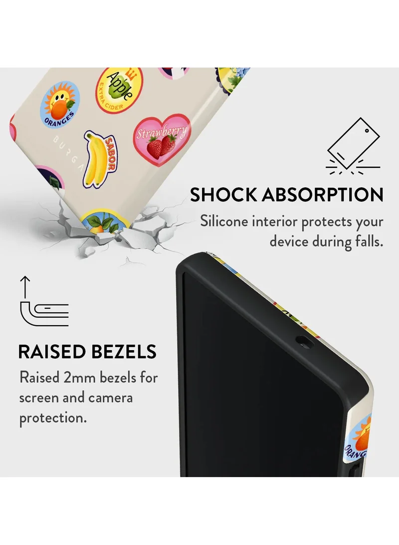 BURGA Samsung Galaxy S25 Ultra Mobile Phone Case Hybrid 2 Layer Hard Shell Silicone Protective Case, Scratch Resistant Shockproof Cover,Flavour