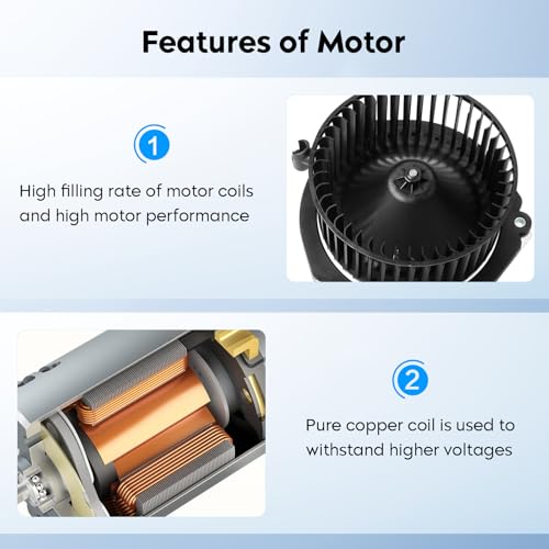 AEagle HVAC Heater Blower Motor w/Fan Assembly for 2002-2008 Toyota Corolla /2003-2007 Toyota Matrix Replaces for 700057 8710302050, 8710302070, 8710302370 - Image 4