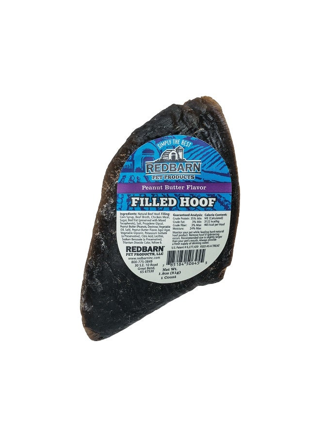 Redbarn Filled Hoof Peanut Butter Dog Treat - 1.8oz