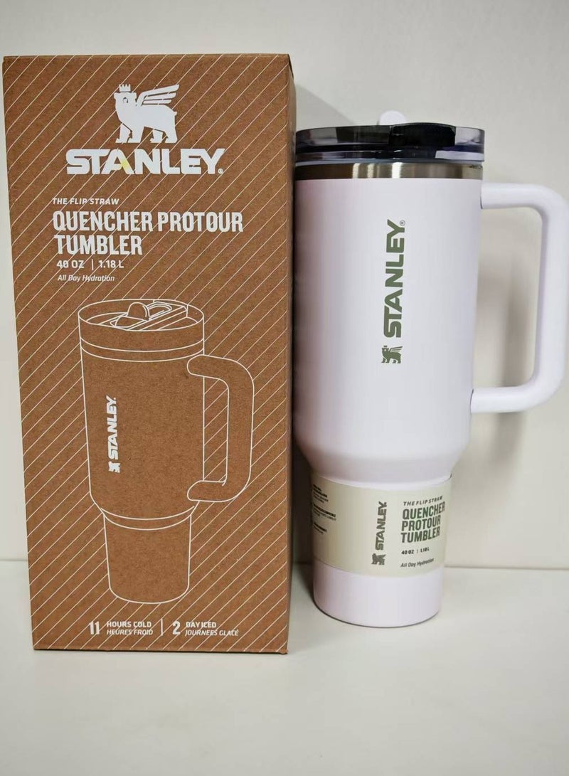 Stanley Stanley Cup Quencher X Starbucks H2.0 Lavender Sakura made of stainless steel 40 oz  - Image 2