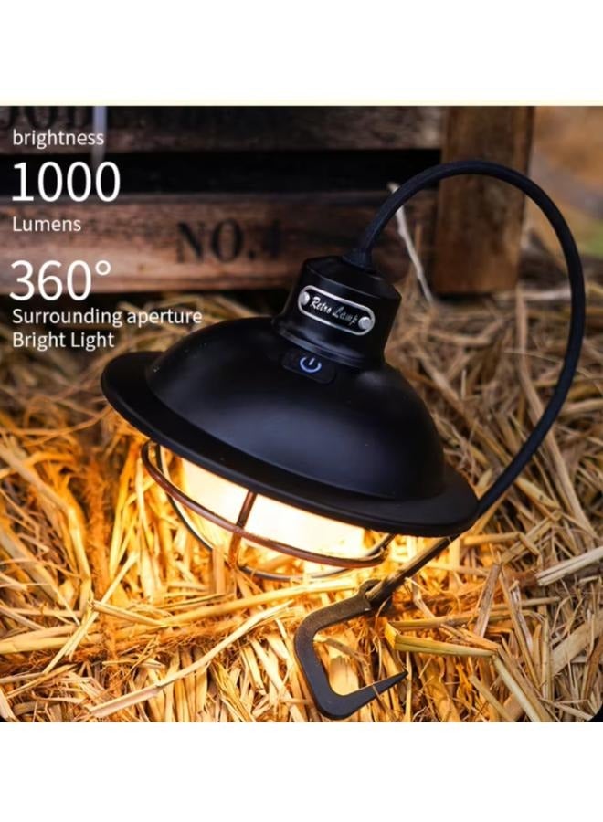 Rechargeable Waterproof Camping Lamp Hanging Dimmable COB Brightness Tent Light for Outdoor Hiking Garden Fishing Emergency Lamp LY-13 - Image 4
