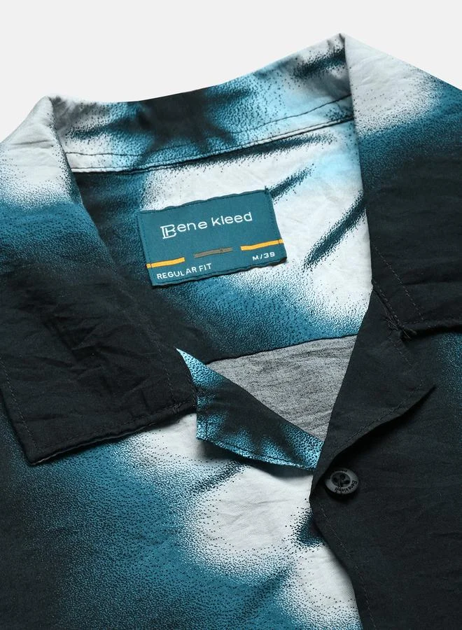 ستايلي Men Resort Collar Tie-Dye Print Shirt By Bene Kleed