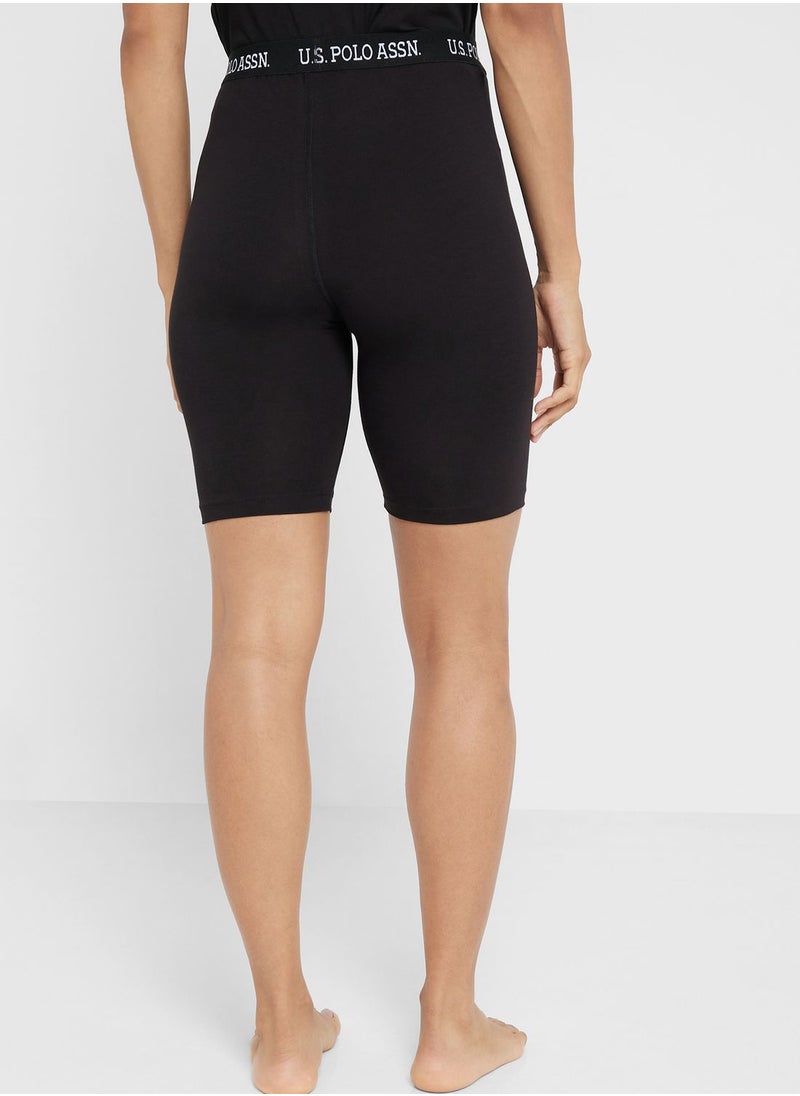 U.S. Polo Assn. - Logo Band Short Leggings - Image 1