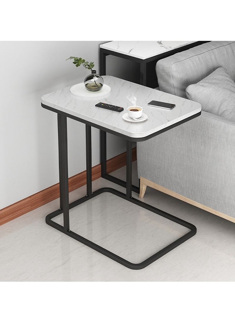 Arabest Modern Minimalist Sofa Side Table, Home Living Room Small Coffee Table, Multifunctional Small Square Table  - Image 1