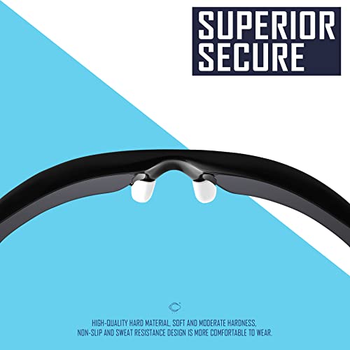 SAUCER Replacement Nose Pieces Pads & Earsocks Temple Sleeve Rubber Kit Compatible with Oakley Flak 2.0 OO9295 | Flak 2.0 XL OO9188 Sunglass - White + White - Image 4