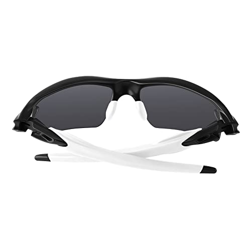 SAUCER Replacement Nose Pieces Pads & Earsocks Temple Sleeve Rubber Kit Compatible with Oakley Flak 2.0 OO9295 | Flak 2.0 XL OO9188 Sunglass - White + White - Image 5