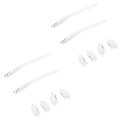 SAUCER Replacement Nose Pieces Pads & Earsocks Temple Sleeve Rubber Kit Compatible with Oakley Flak 2.0 OO9295 | Flak 2.0 XL OO9188 Sunglass - White + White - Image 1