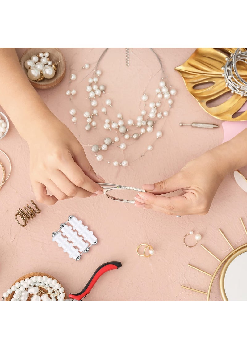 2 Pieces Nylon Wire Straightener, Jewelry Wire Straightener Wire Floral Wire Straightener Wrapping Tools for Jewelry Making DIY Crafts Aluminum Wire Craft Line Straightening, 3 Rollers - Image 4