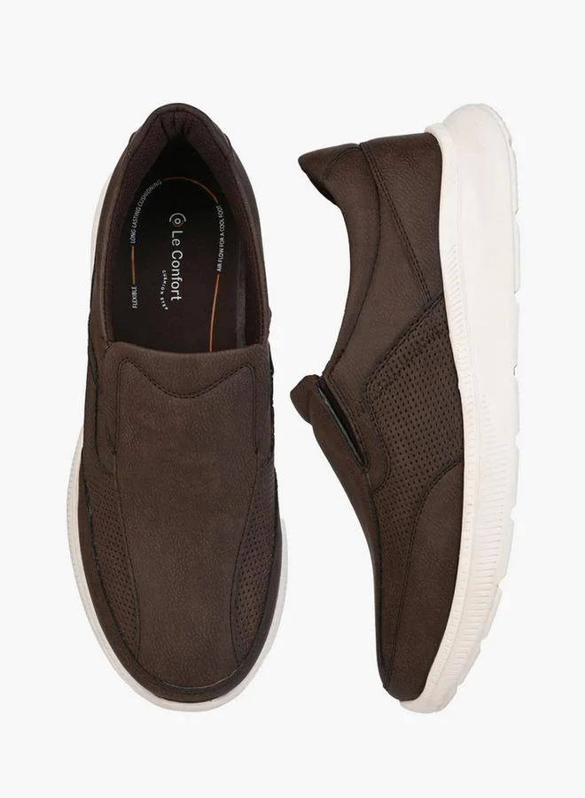 Le Confort Men Textured Slip-On Loafers