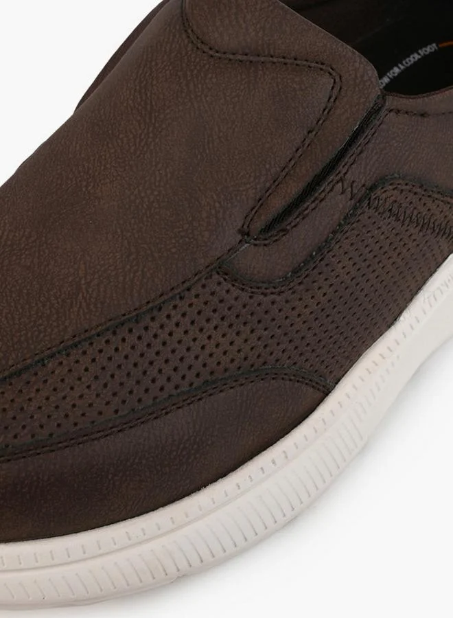 Le Confort BROWN Men Textured Slip-On Loafers for Men | Best Price UAE