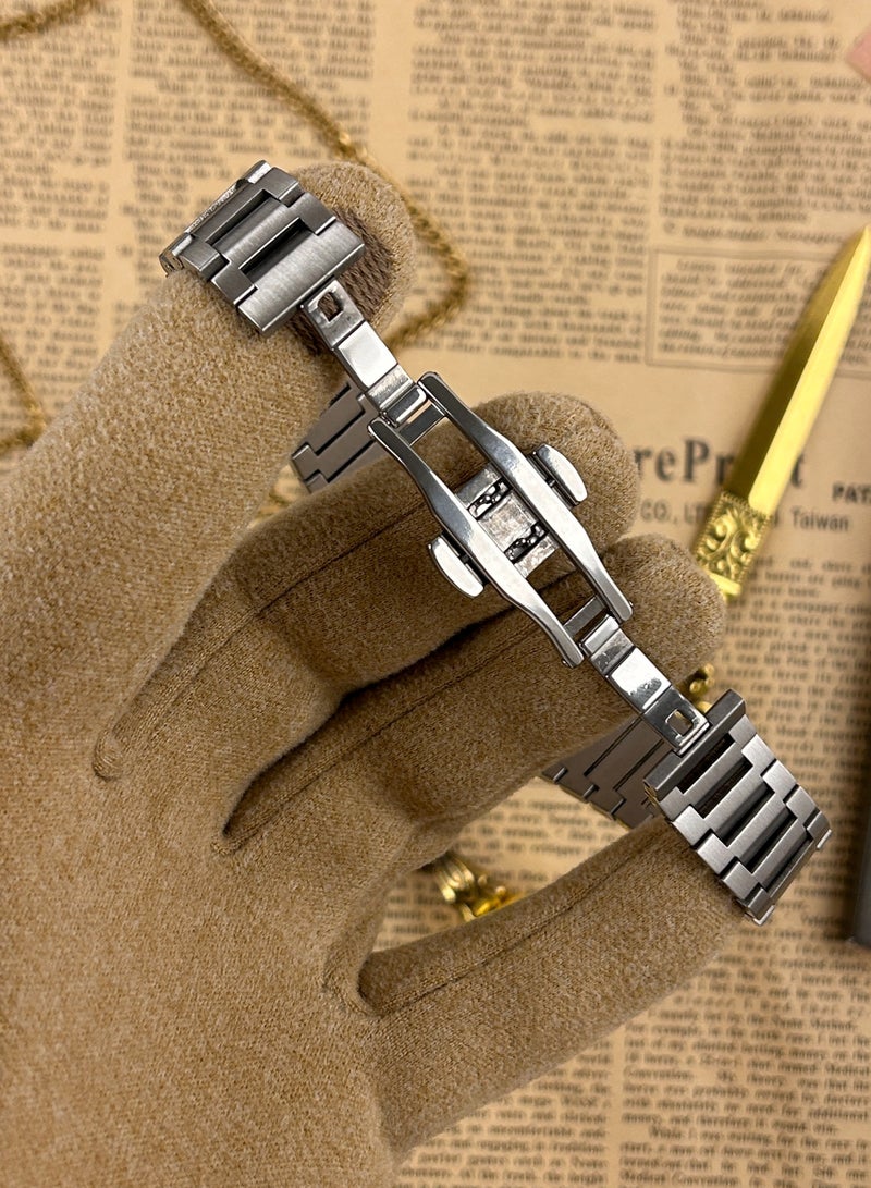 ديفوشي ساعة يد رجالية فاخرة ستانلس ستيل بحروف عربية – وجه كلاسيكي | ديفوشي - Image 4