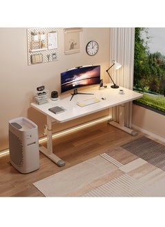 Manta Ray Modern Home and Office Design Adjustable Height Computer Desk Gaming Table Workstation Study Table Working Desk  120x60 cm