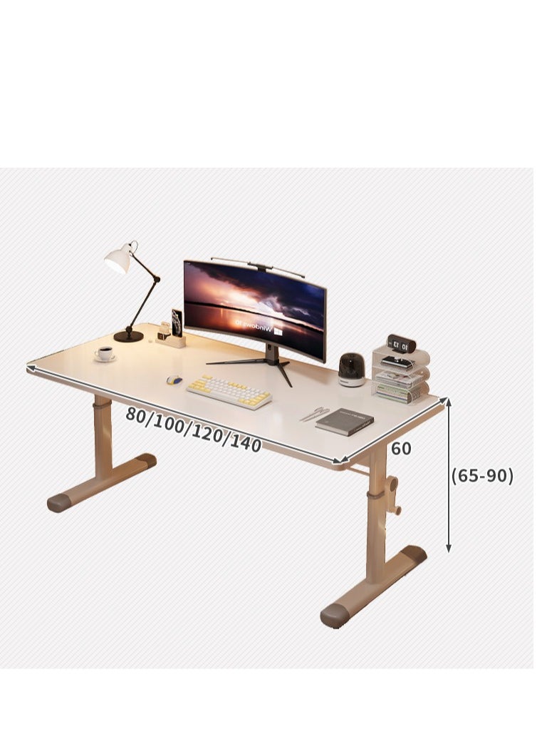 Manta Ray - Manta Ray Modern Home and Office Design Adjustable Height Computer Desk Gaming Table Workstation Study Table Working Desk  120x60 cm - Image 1
