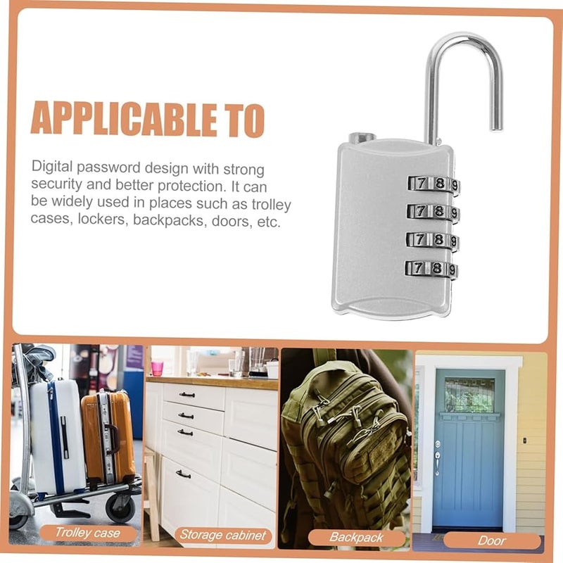 Digital Combination Luggage Lock Touch Button Weatherproof Padlock for Gym Backpack Toolbox Storage - Image 4