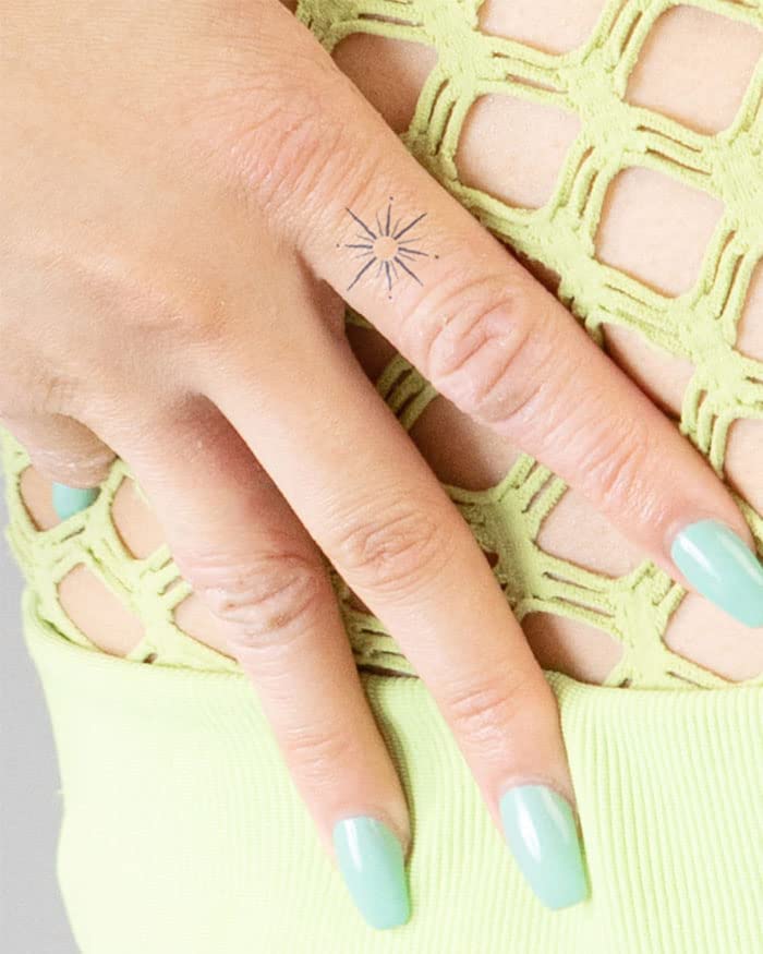 Inkbox Temporary Tattoos, Semi-Permanent Tattoo, One Premium Easy Long Lasting, Water-Resistant Temp Tattoo with For Now Ink - Lasts 1-2 Weeks, Protostar, 1 x 1 in