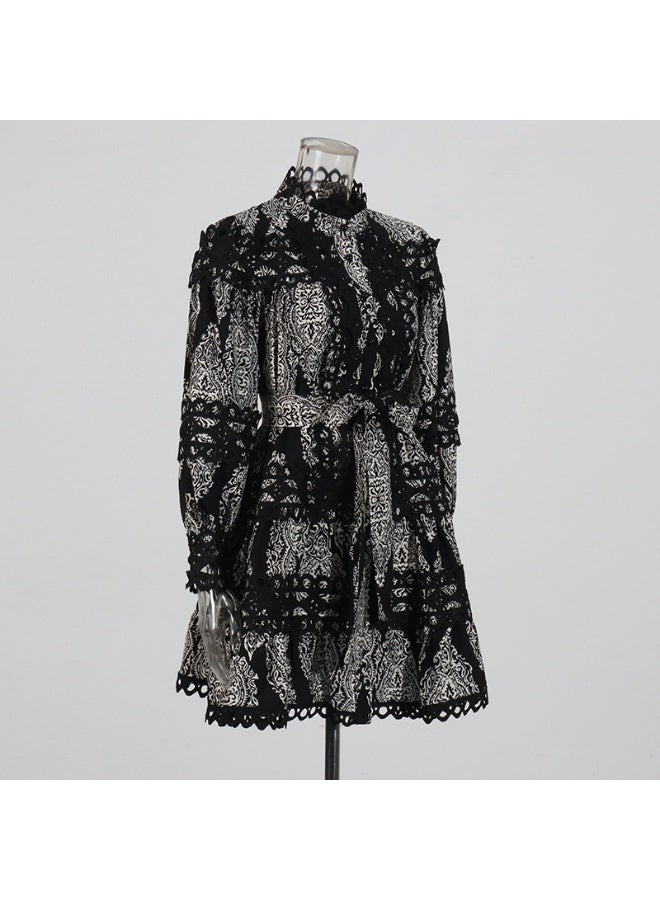Madam Uniq Patterned Mini Dress - Image 4