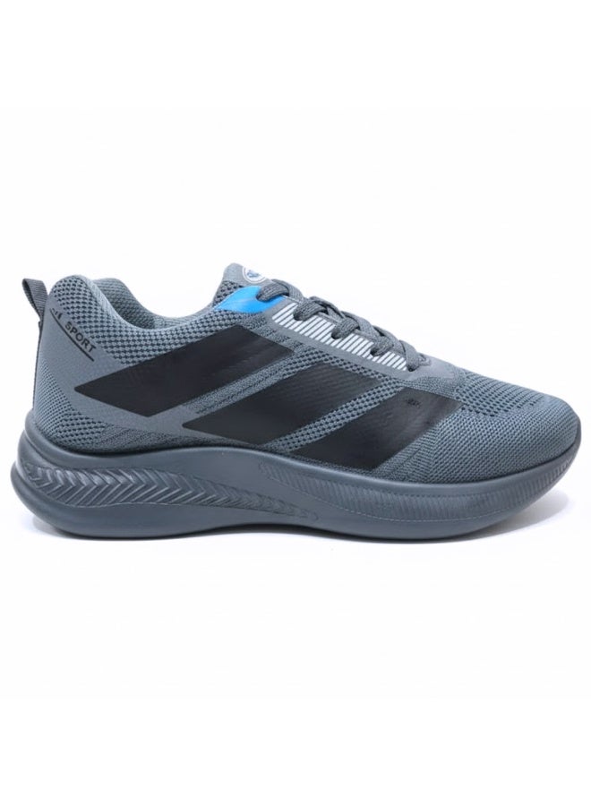 Men's grey athletic shoes – lightweight sneakers with high ventilation and a comfortable sole for running, walking, and daily workouts - Image 3