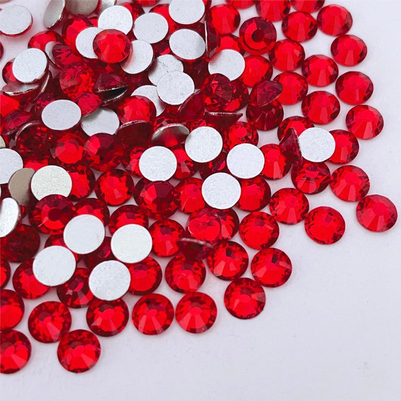 Yantuo ss16 Light Siam Flatback Rhinestones 2880 Pcs 20 Gross 4mm red Glass Rhinestone for Crafts CostumesWeddingsShoesTumbler