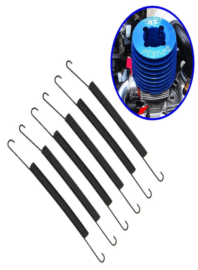 Vgoohobby 6 قطع من أنابيب العادم Vgoohobby موصل كاتم الصوت نابض 100 مم متوافق مع HSP Himoto HPI Losi Kyosho Redcat 94086 94087 94088 1/8 سيارة شاحنة RC - Image 2