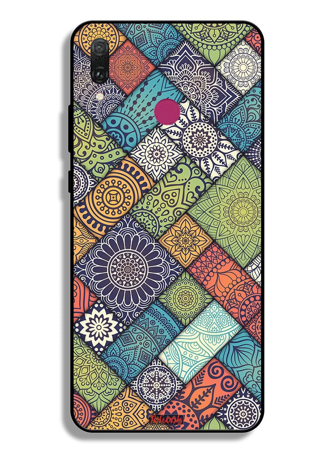 Tolwak Huawei Y9 (2019) Protective Case Cover Mandala Pattern - Image 2
