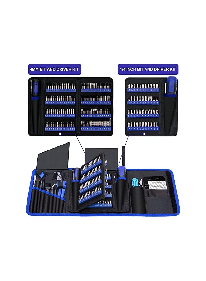 PROMASS promass Precision Screwdriver Set 191-Piece Multi-Bit Screwdriver 1/4 Inch Nut Driver Home Improvement Tool Electronic Repair Kit for Computer, iPhone, Laptop, PC, Cell Phone, PS4, Xbox, Nintendo  - Image 2