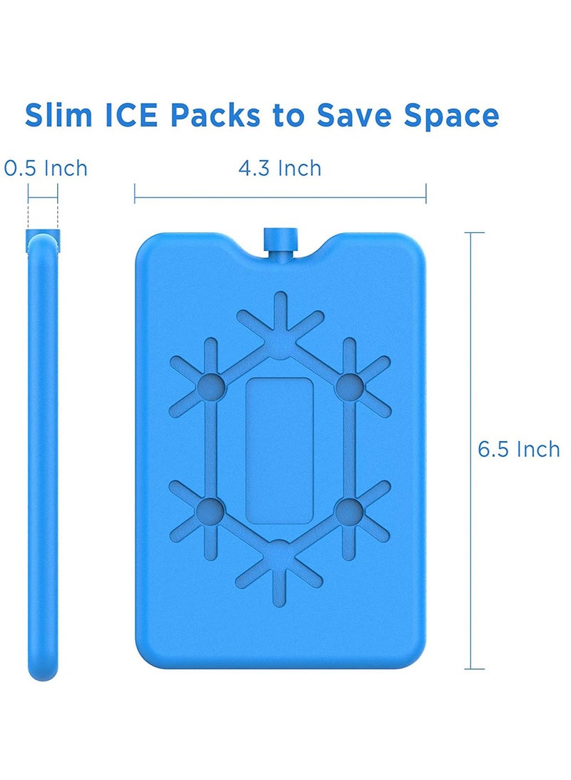 Zikra Ice Packs for Lunch Box  Reusable Ultra Thin Freezer Packs  Long Lasting Cool Packs for Coolers Keep Food Fresh and Cold in Lunch Boxes and breastmilk Bags - Image 5