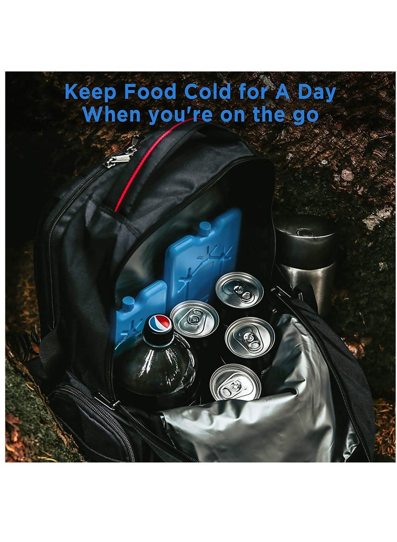 Zikra Ice Packs for Lunch Box  Reusable Ultra Thin Freezer Packs  Long Lasting Cool Packs for Coolers Keep Food Fresh and Cold in Lunch Boxes and breastmilk Bags - Image 4