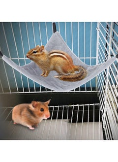 Zerodis Zerodis Hamster Hammock for Small Pet Triangle Hammock Hanging Bed for Squirrel Hamster Sugar Glider Guinea Pig(Gray)  - Image 3