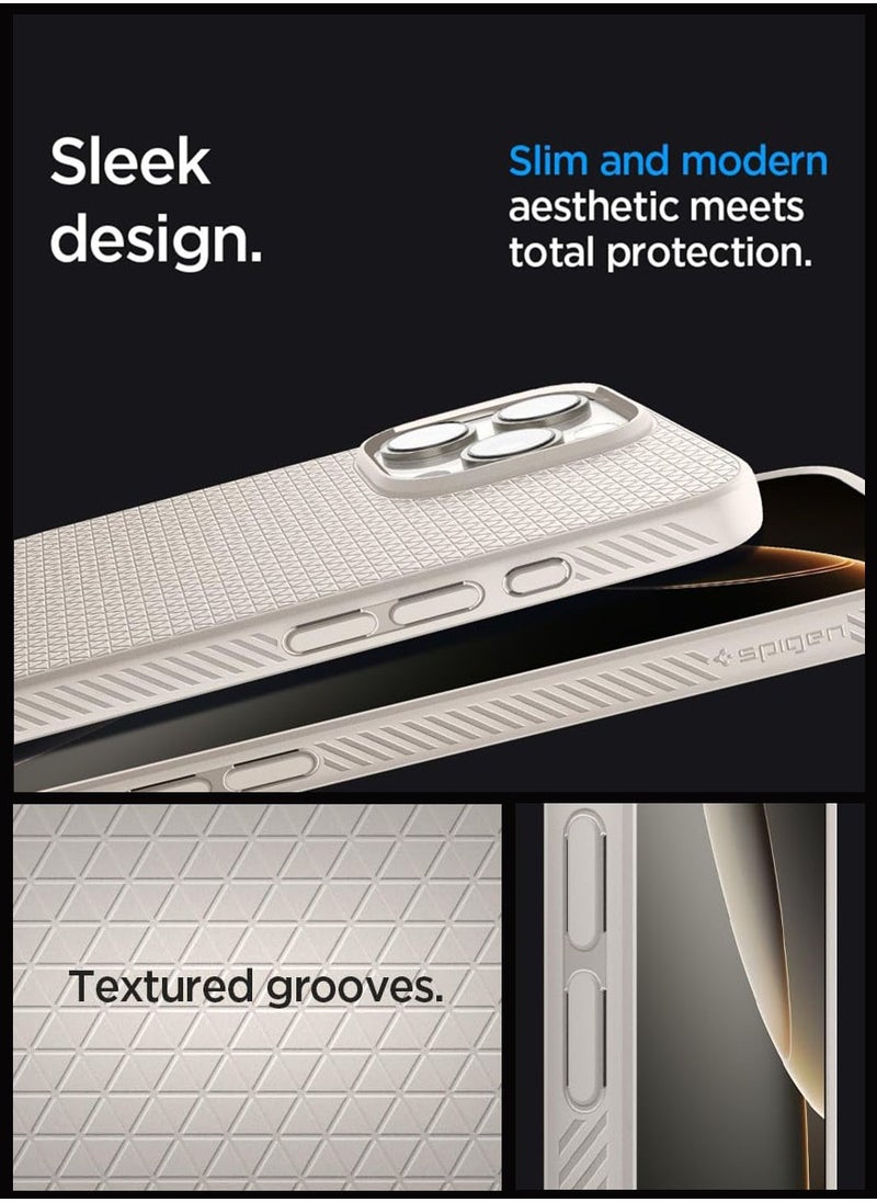 Spigen Liquid Air for iPhone 16 Pro Case Cover (2024) - Natural Titanium  - Image 3
