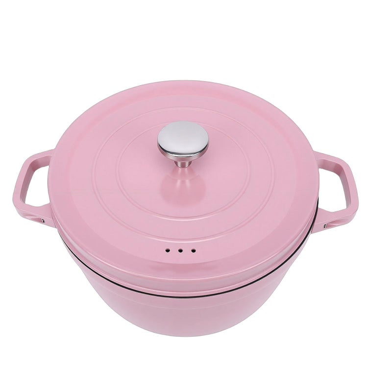 Heavy Duty Enameled Cast Iron Dutch Oven With Lid Non Stick For Induction Gas Stove - Image 5
