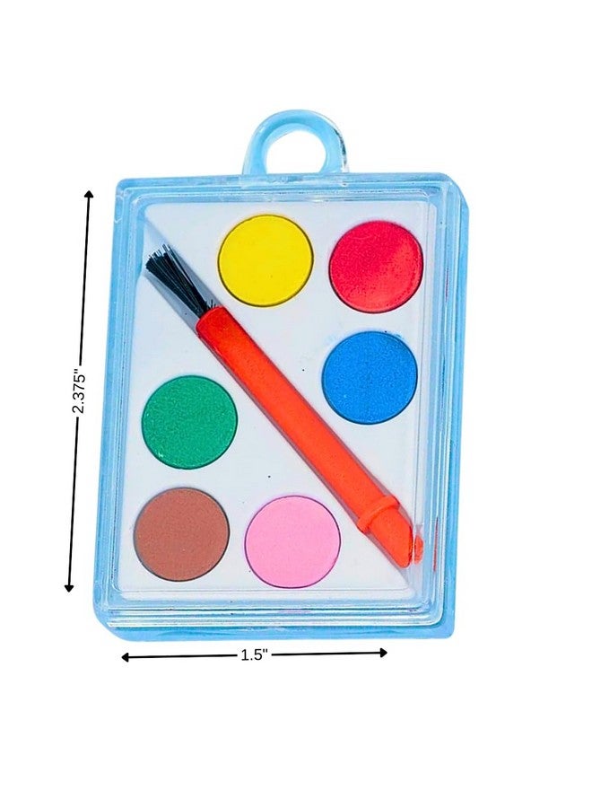 Amscan Paint Set Value Pack Favors in 6 Vibrant Colors - 6 Packs of 12 | Perfect for Art Parties, Kids' Creativity & Crafters - Image 2