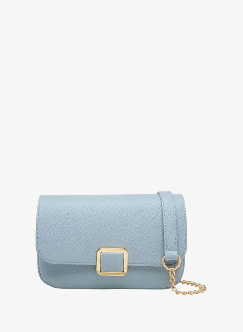 Flora Bella Textured Crossbody Bag with Detachable Chain Strap