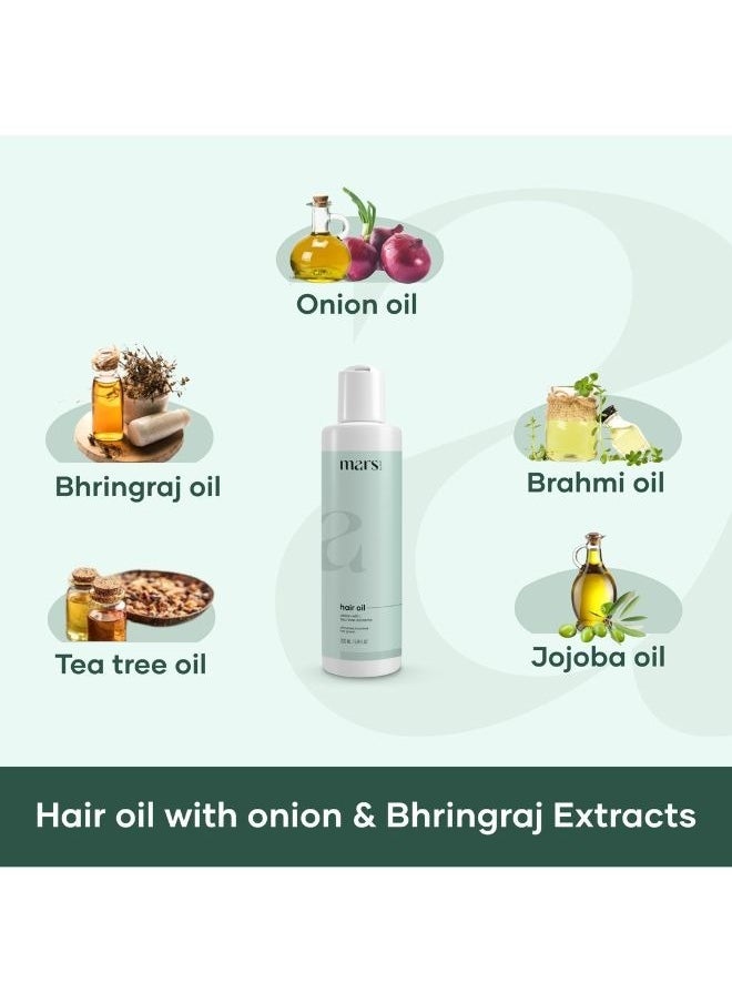 Hair Growth Oil (200ml) & Anti Hair Fall DHT Blocker Hair Shampoo (200ml) - Hair Nourishing Combo Pack - Power Of Natural Ingredients - Better Hair Growth & Nourishment