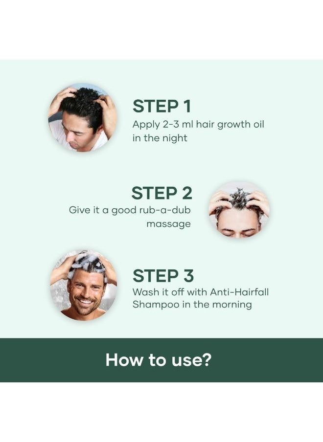 Hair Growth Oil (200ml) & Anti Hair Fall DHT Blocker Hair Shampoo (200ml) - Hair Nourishing Combo Pack - Power Of Natural Ingredients - Better Hair Growth & Nourishment